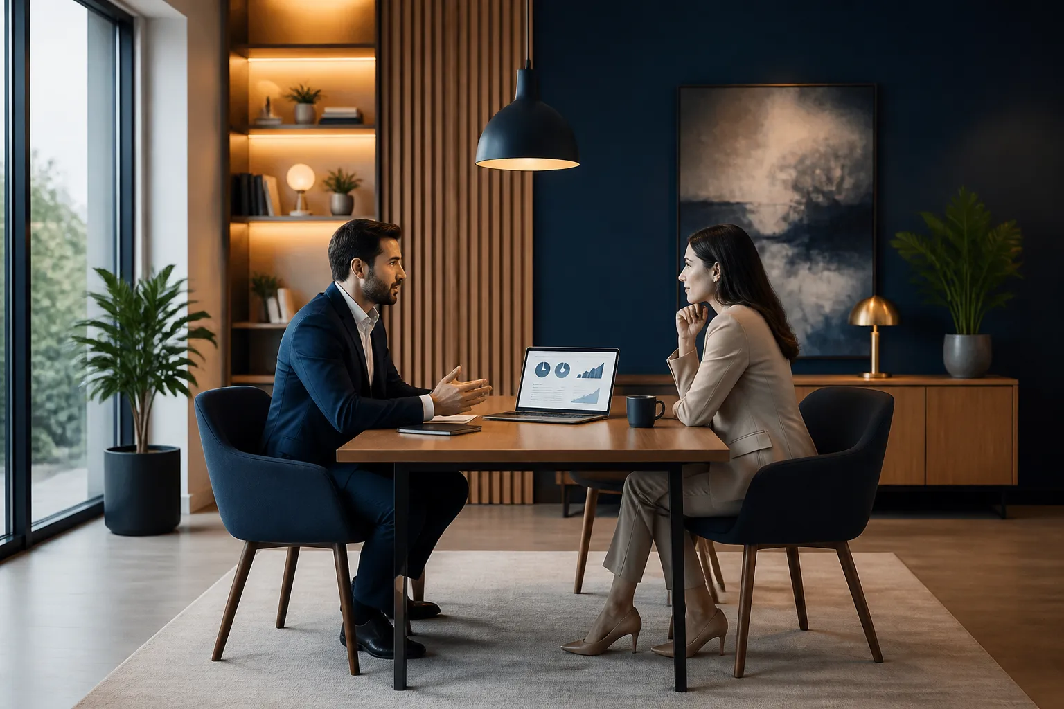 ScaleXai consultation meeting in a bright modern office